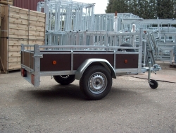 Trailer with wooden sidewalls price from 409,00 euro