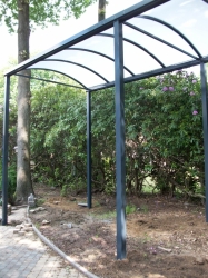 Carport for mobilhome 3x8m with longer poles
